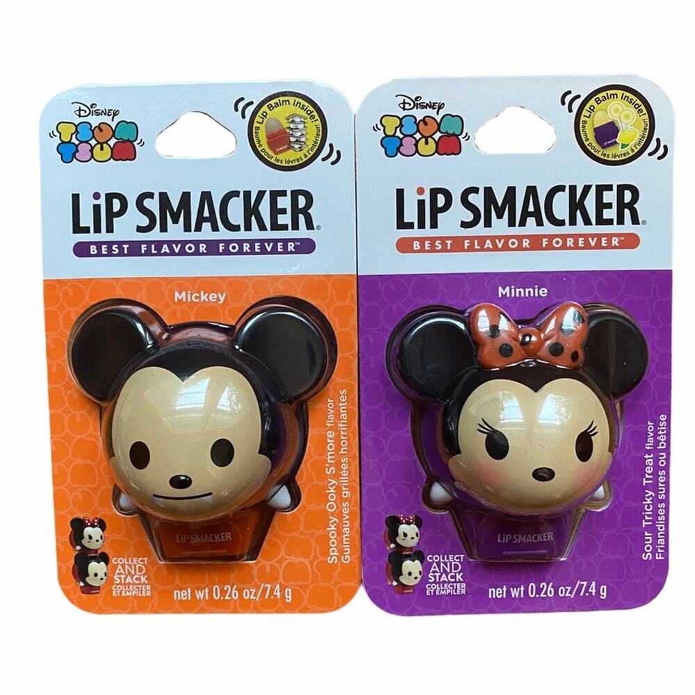 Lip Smacker Disney Tsum Tsum Mickey and Minnie Halloween Lip Balms